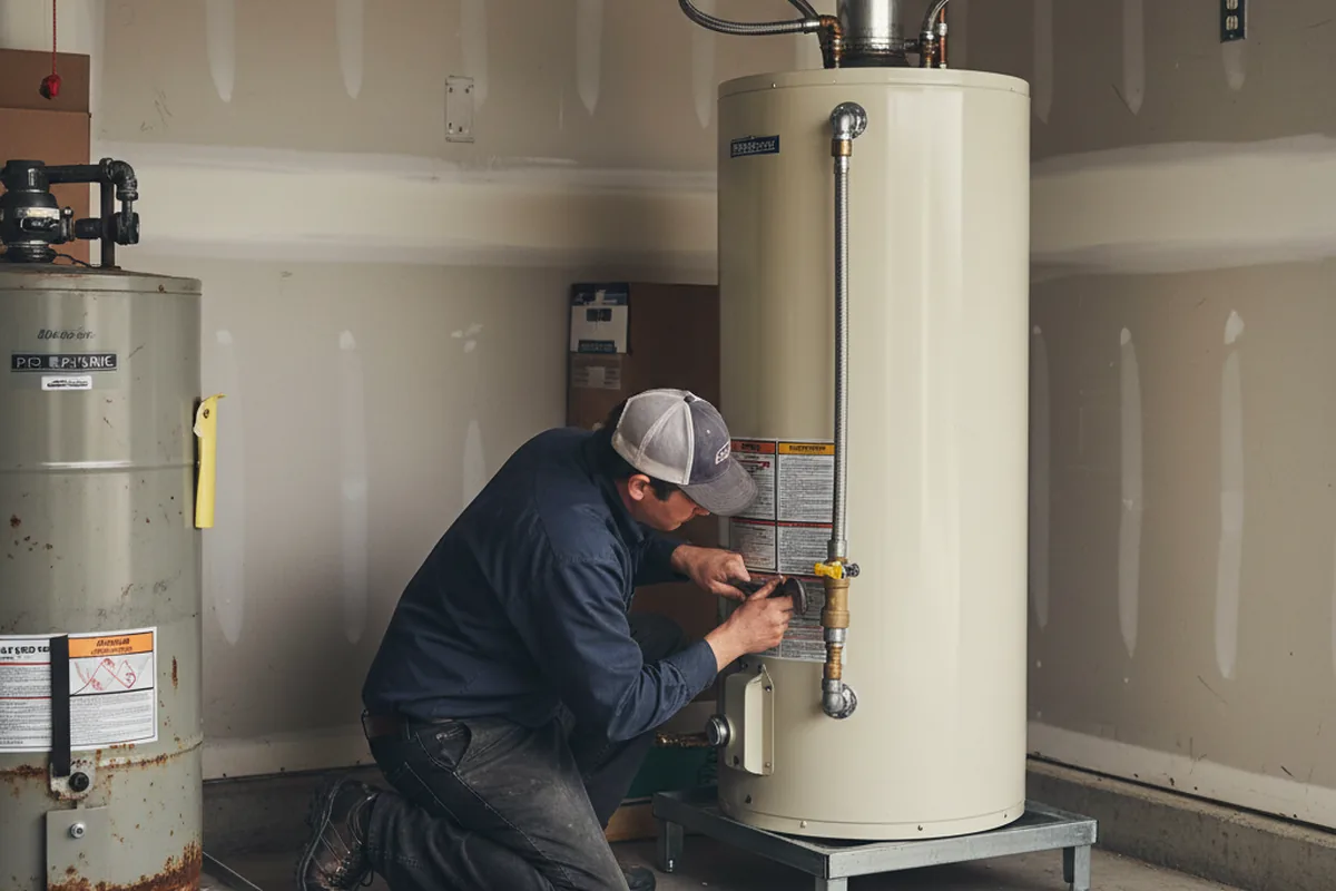 Water heater and shutoff valve replacement in Mcminnville